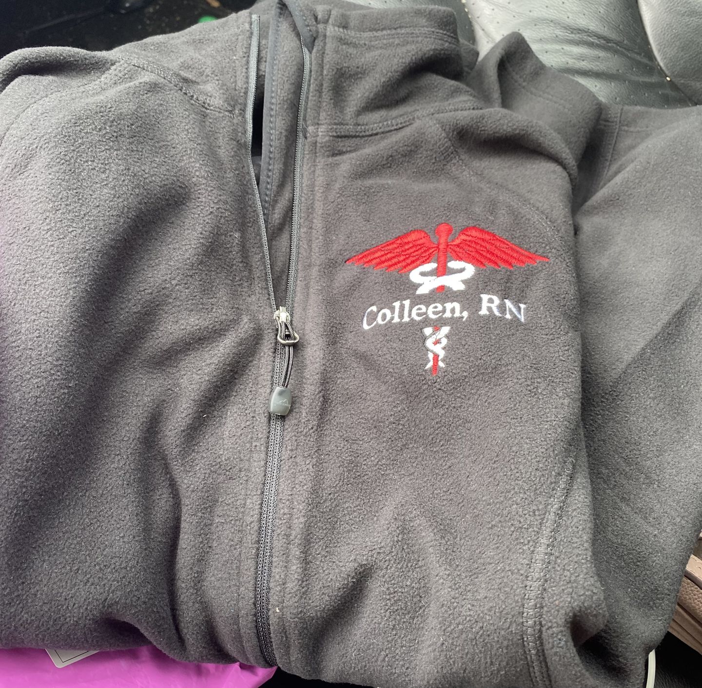 Customer photo review of EB225 Eddie Bauer® Ladies Full-Zip Microfleece Jacket
