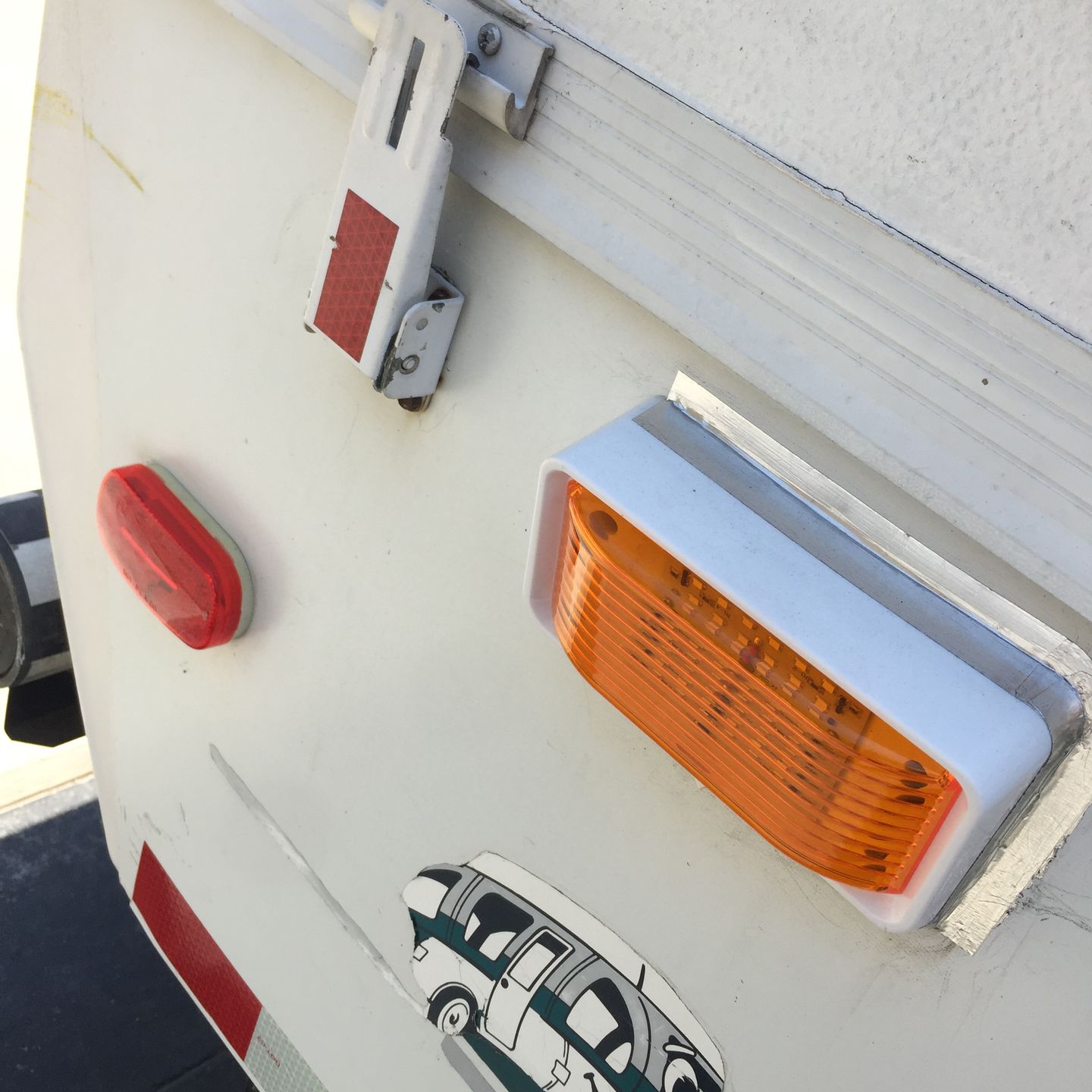 Customer photo review of Original Coleman Fleetwood Red Marker Lamp Lens