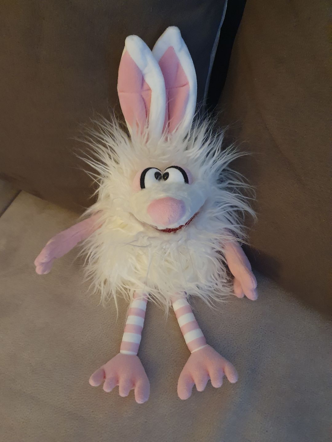 Customer photo review of Lapin Blanc Marionnette