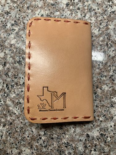 Customer photo review of No.52 | Leather Vertical Wallet (Digital Pattern)