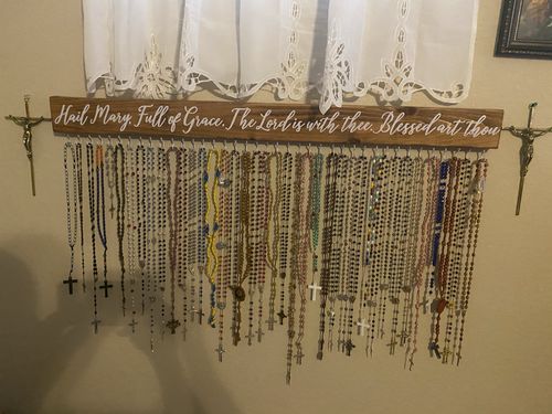 Customer photo review of Archangel Glass Rosary