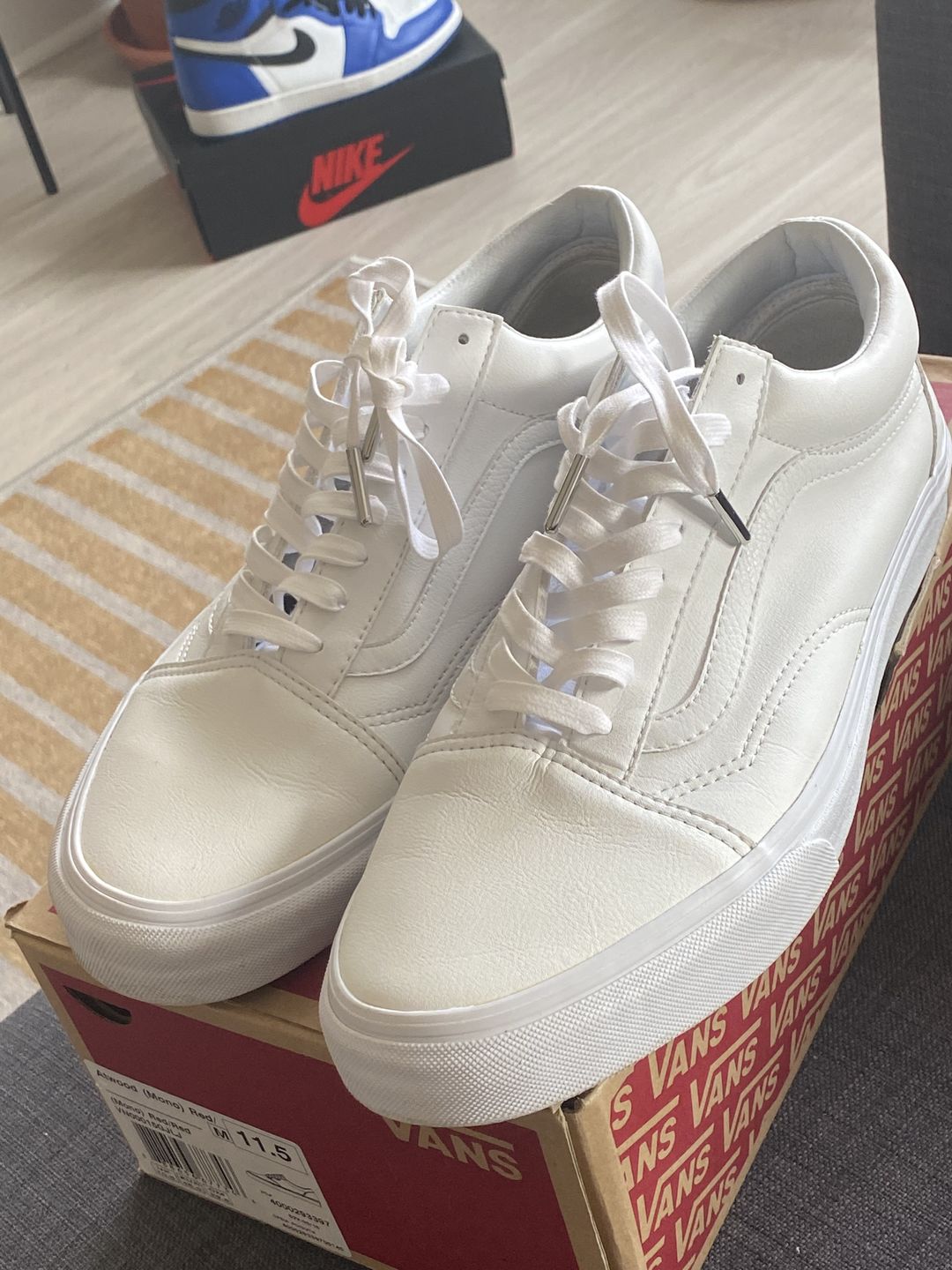 Customer photo review of Flat Waxed Cotton Shoe Laces