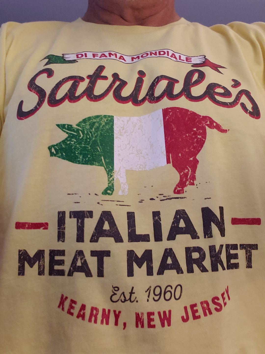 Customer photo review of Di Fama Mondiale Satriale's Men's/Unisex Super Soft Tee