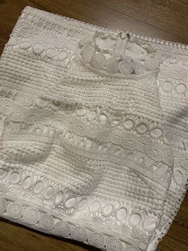 Customer photo review of Rivers Midi Lace Dress - White