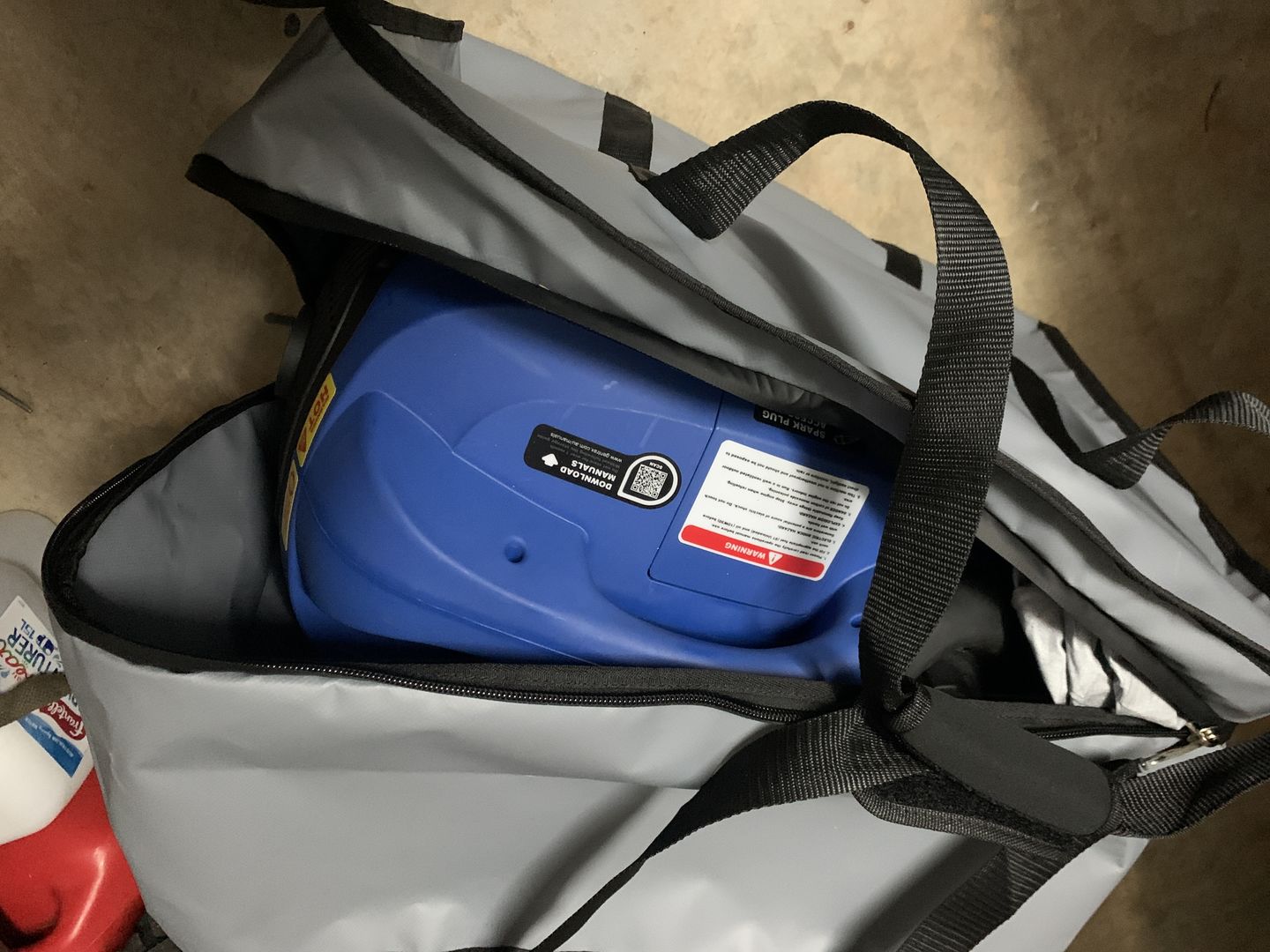 Customer photo review of Gentrax 3.5 Generator Carry Bag