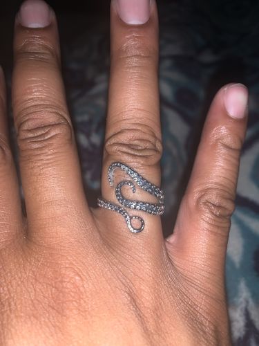 Customer photo review of Stainless Steel Octopus Ring