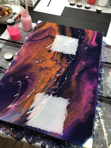 Customer photo review of Workshop: Acrylic Pouring / Einstieg ins Acrylgießen