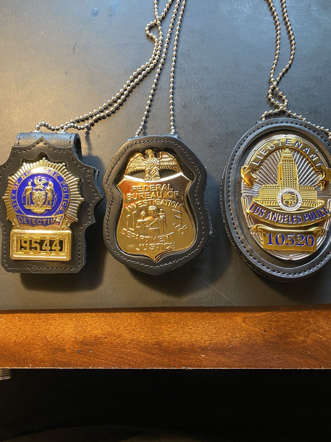 Customer photo review of Genuine Leather Inset Type Holder/ Holster/ Wallet For US Federal Police Badges