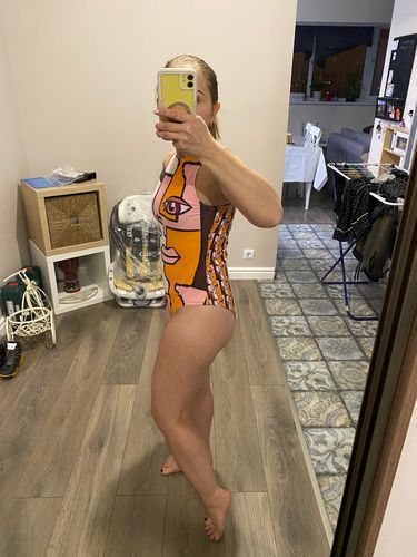 Customer photo review of Woman Abstract figure swimsuit