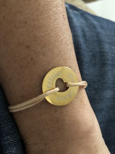 Customer photo review of Bracelets Cordon Coeur