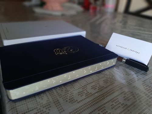 Customer photo review of Tsuki 'Gentle Giant' Limited Edition Luxury Bullet Journal ☾