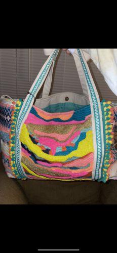 Customer photo review of Daphne Embellished Multi-colored Hand Beaded Tote