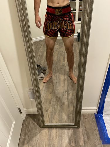 Customer photo review of FLAMIN' FIGHT SHORTS