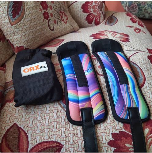 Customer photo review of Muñequeras con Peso Psicodelic