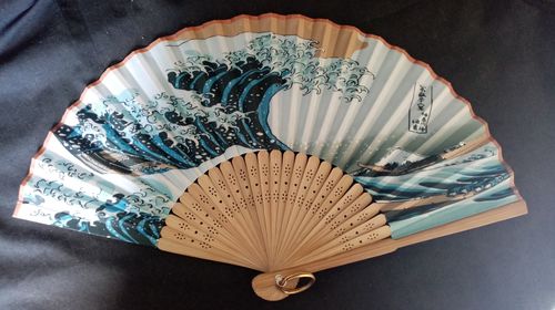Customer photo review of Éventail Japonais La Grande Vague de Kanagawa