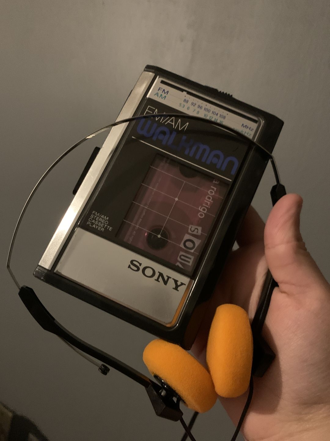 Customer photo review of Sony Walkman WM-F31/F41 AM/FM Portable Cassette Player