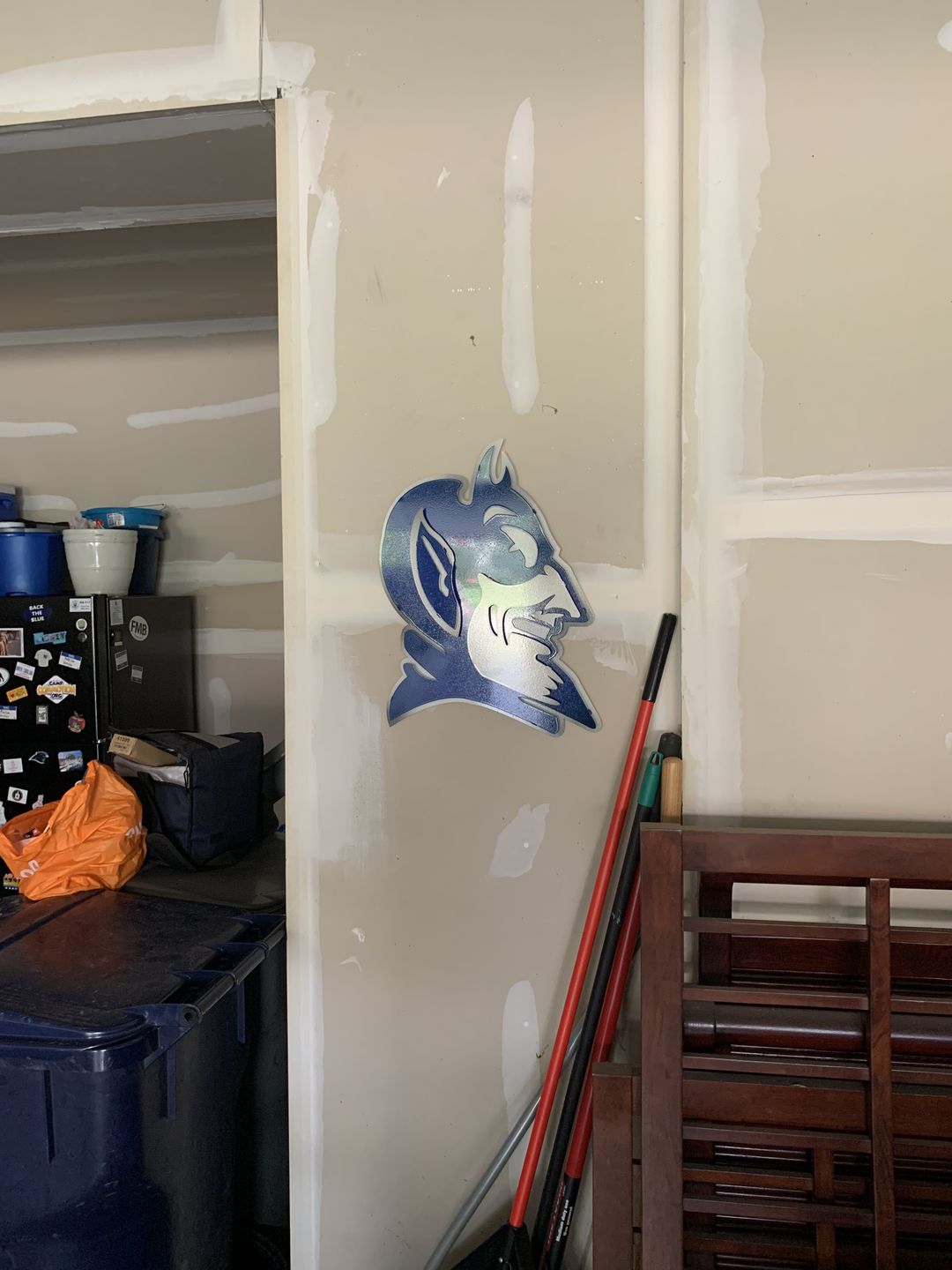 Customer photo review of Duke Blue Devil Mascot 3D Vintage Metal Wall Art