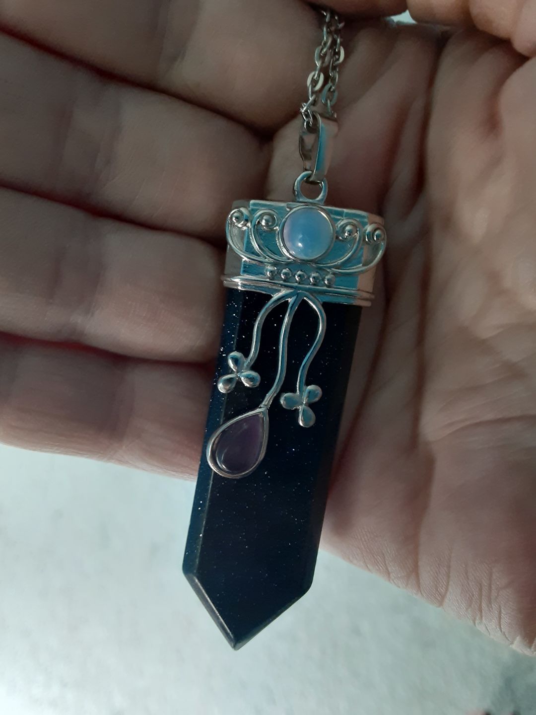 Customer photo review of Goddess Protection Necklace