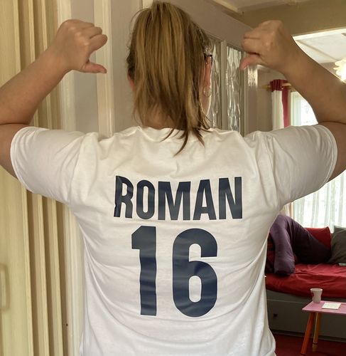 Customer photo review of Personalised England Euro 2021 Matching T-Shirt