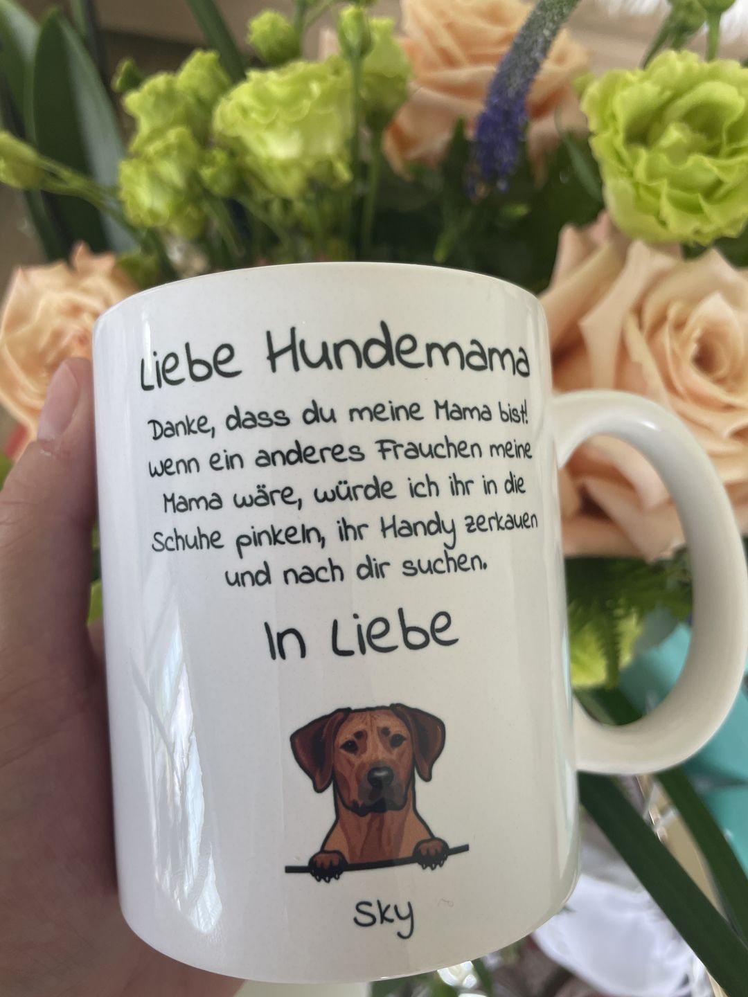 Customer photo review of Liebe Hundemama - Individuelle Tasse