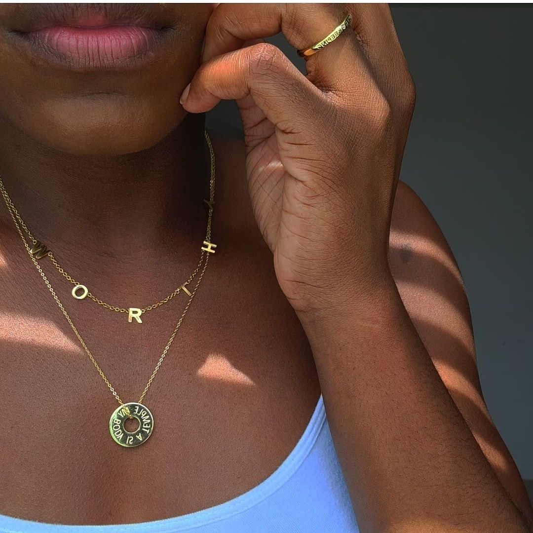Customer photo review of WORTHY NECKLACE