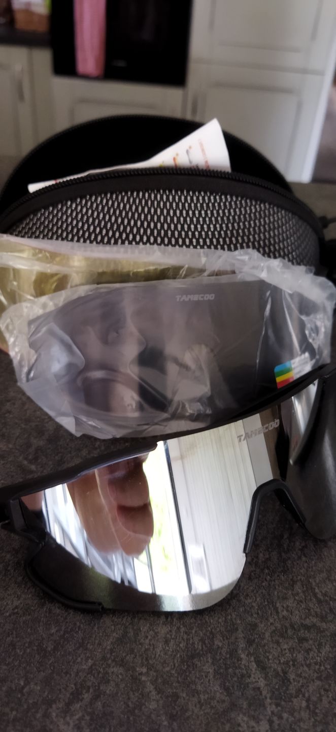 Customer photo review of Lunettes polarisées pour Cyclisme Noires - OPTIMAX