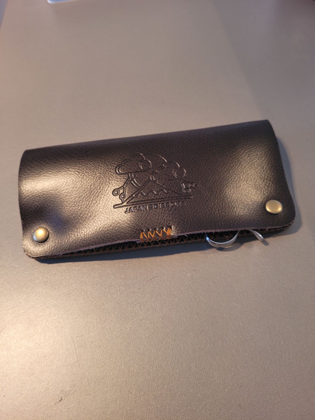 Customer photo review of 2pc Premium Leather Scissors Pouch
