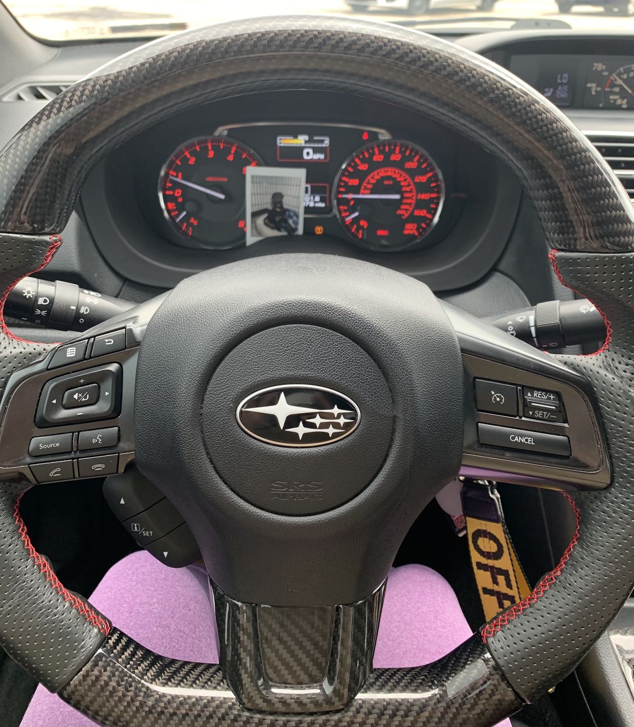Customer photo review of 2015+ Carbon Fiber D-Shape Steering Wheel