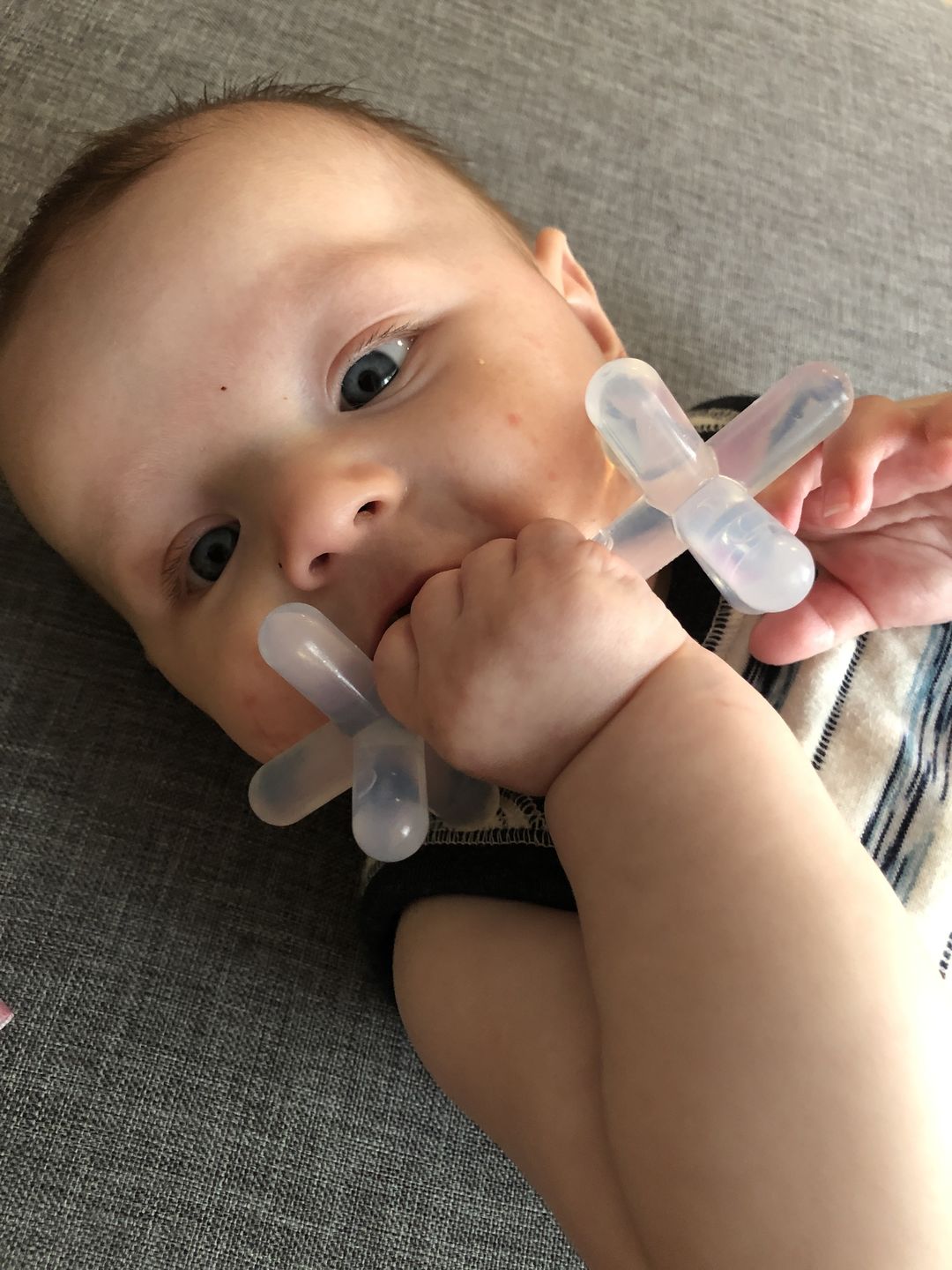 Customer photo review of moonjax® baby teether