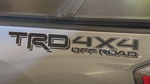 Customer photo review of Set of 2: TRD 4x4 off-road vinyl decal for 2016-2020 Toyota Tacoma Tundra
