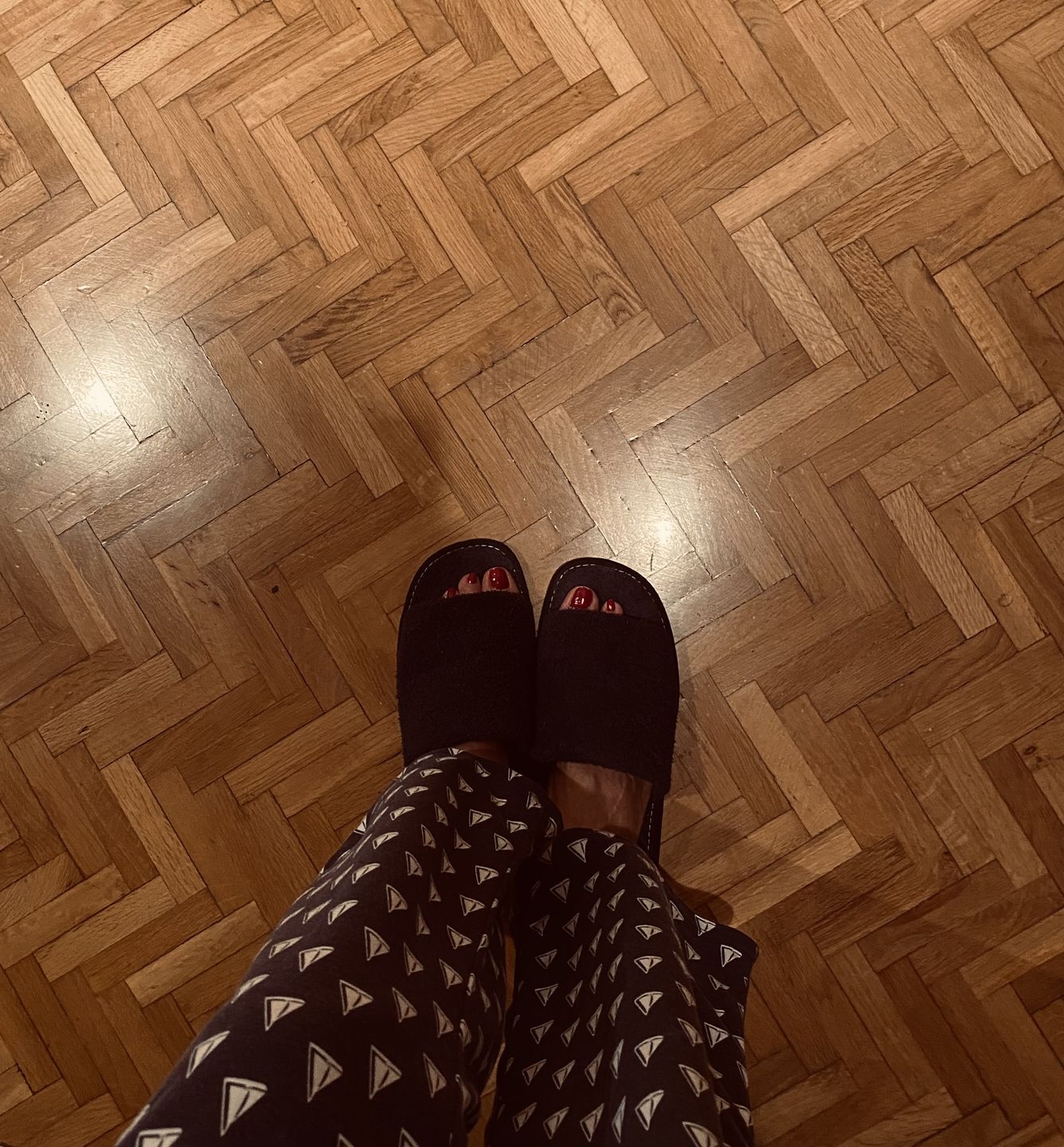 Customer photo review of Chinela de rizo largo puntera abierta de Andinas