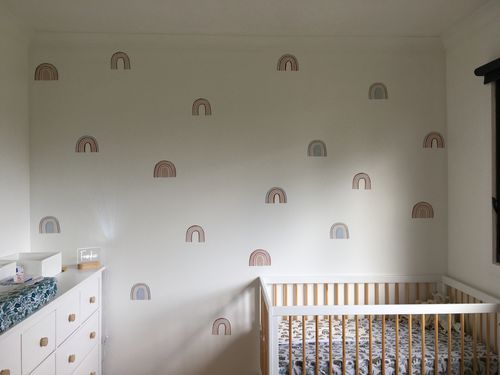 Customer photo review of Bohemian Rainbows | Watercolour Style Decal Set