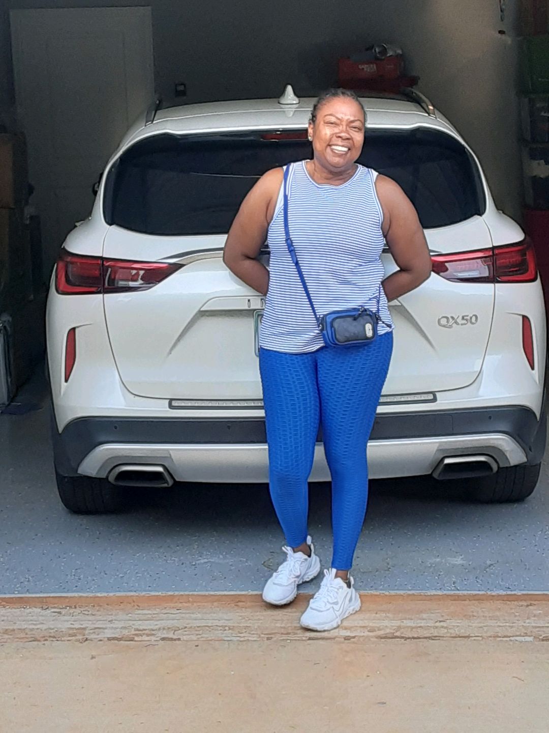 Customer photo review of Anti-Cellulite High Waisted Textured Leggings