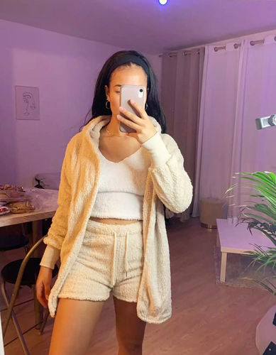 Customer photo review of Cozy Up Top + Skirt + Jacket Set