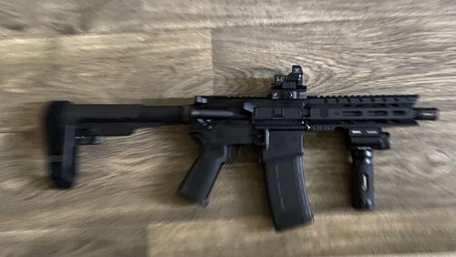 Customer photo review of Sniper GP01G Tactical Vertical Foregrip - 1000 Lumen LED Flashlight Green Laser Fit 20mm Rail Mount