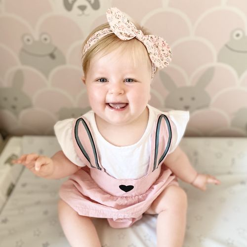 Customer photo review of Leyadoll Headband Set - Handmade Baby Girl Headbands and Bows 3PCS