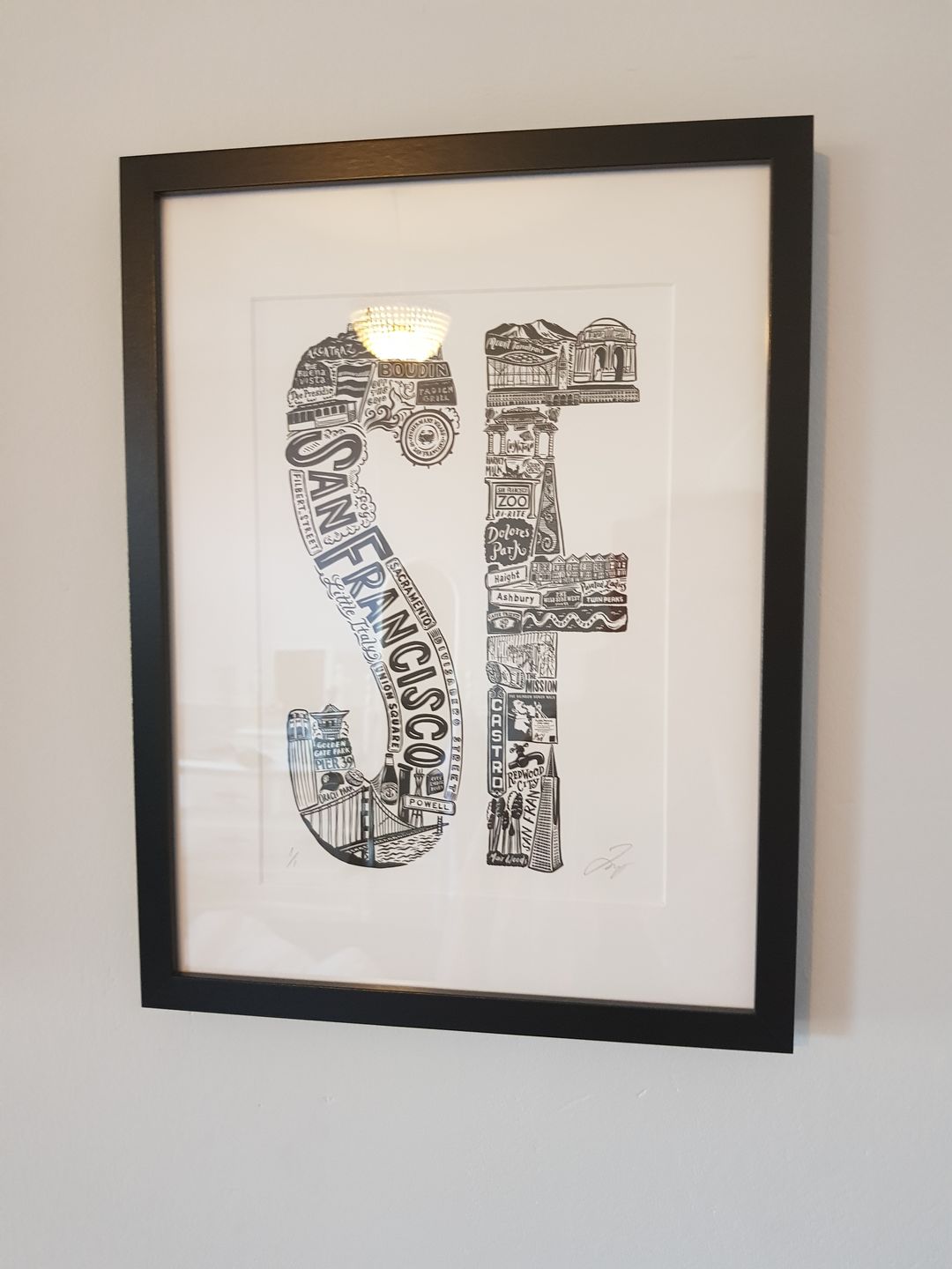 Customer photo review of Personalised Graduation Print