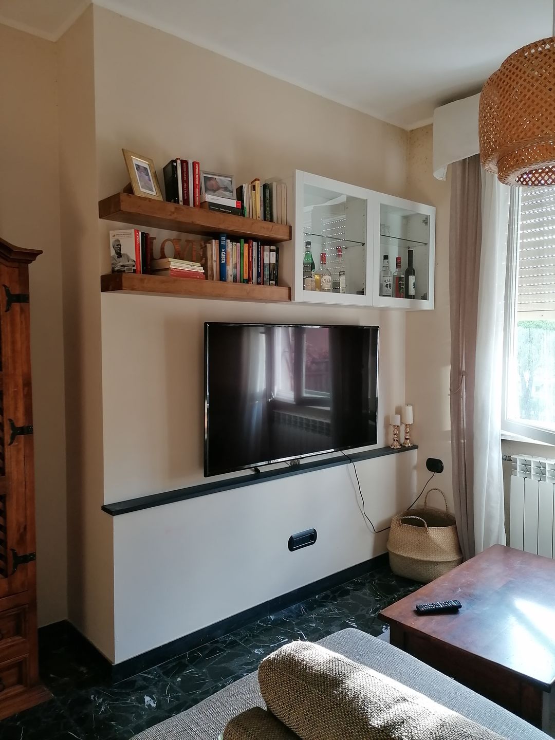Customer photo review of Mensola sospesa - MARTE - Profondità 15-20-25 cm. Rovere