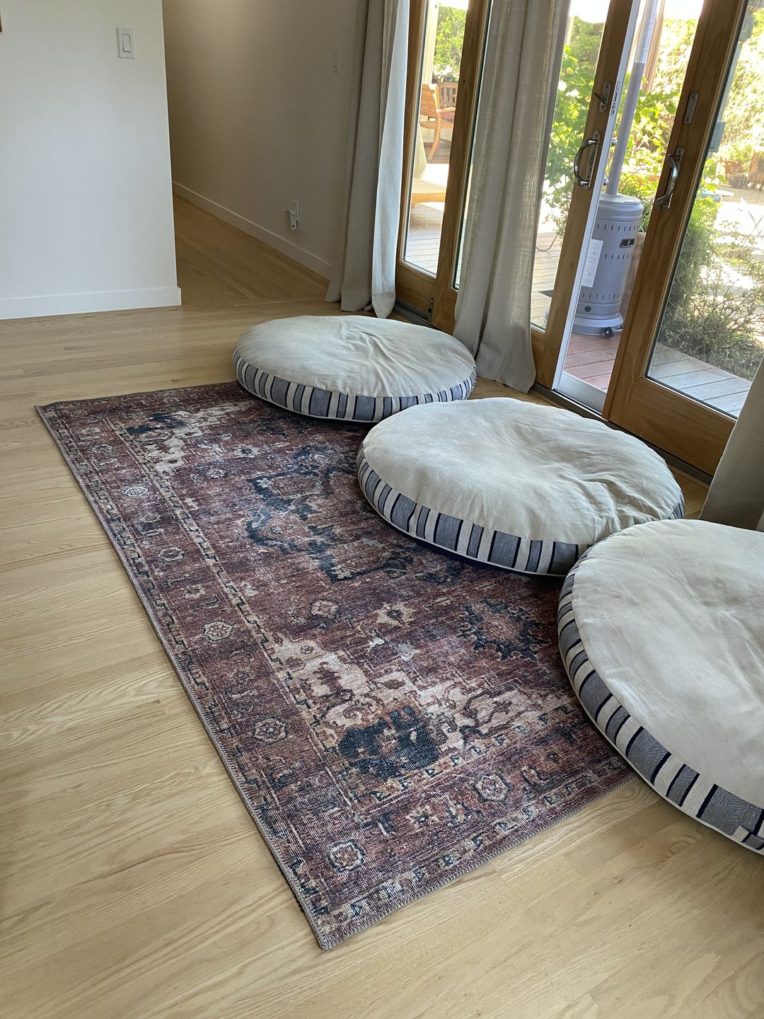Customer photo review of Distressed Vintage Cezanne Terracotta Area Rug