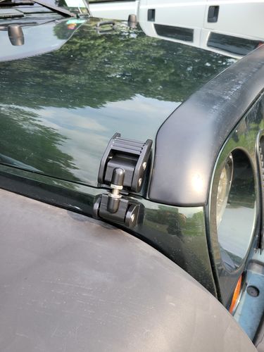 Customer photo review of Steel Front Hood-lock Latches kit for 07-18 Jeep Wrangler JK/ JKU