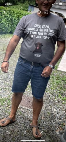 Customer photo review of T-shirt Personnalisé - Je T‘Aime Tous Les Jours