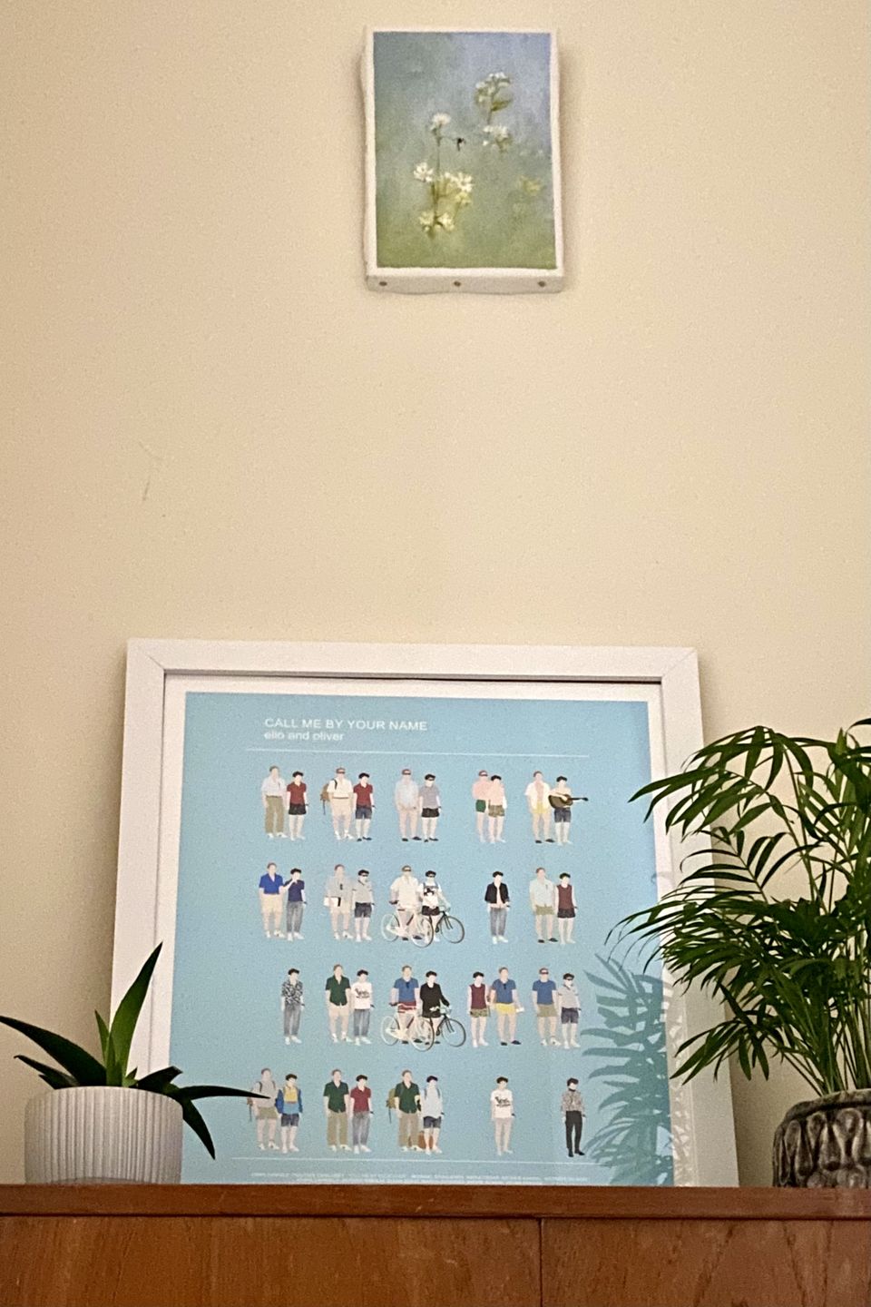 Customer photo review of Call Me By Your Name Poster, Oliver and Elio 80s fashion minimal print LGBT