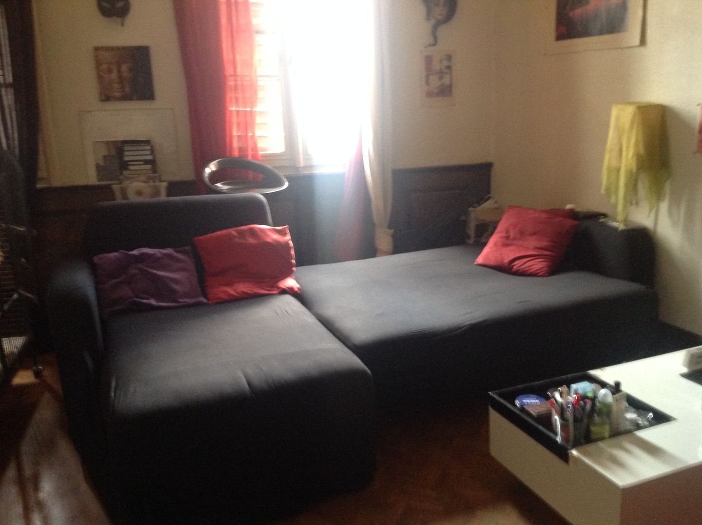 Customer photo review of Noir - Housses Extensibles de Fauteuil et Canapé - La Maison des Housses