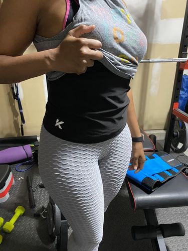 Customer photo review of Women's Heat Trapping Waist Toner