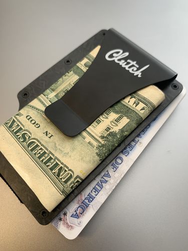 Customer photo review of Real Carbon Fiber Clutch Wallet