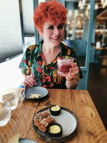 Customer photo review of Jaguar Paradise Black Animal Print Jumpsuit