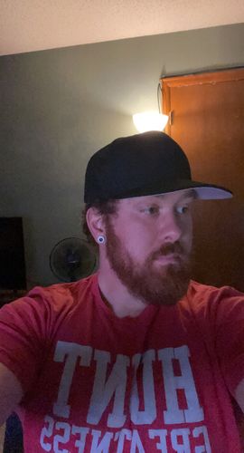 Customer photo review of Blank Snapback - Black