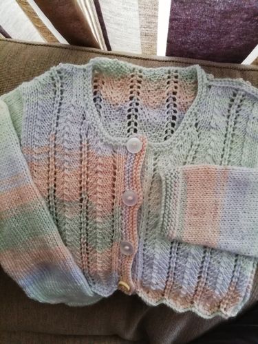 Customer photo review of Child Mystery Knitting Box