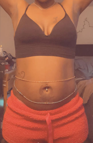 Customer photo review of Stunner Tie On Waist Beads