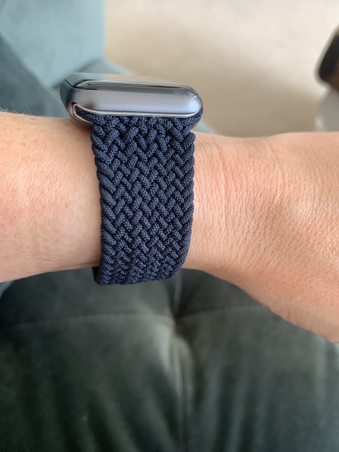 Customer photo review of Nylon Braided Solo Loop Band for Apple Watch